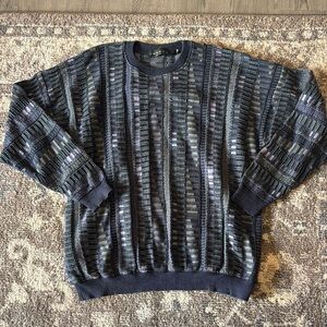 Vintage Textured Navy Sweatshirt